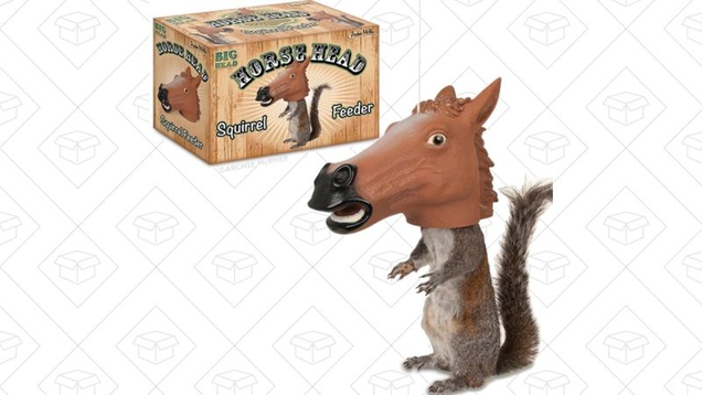Accoutrements Horse Head Squirrel Feeder | $13 | Amazon